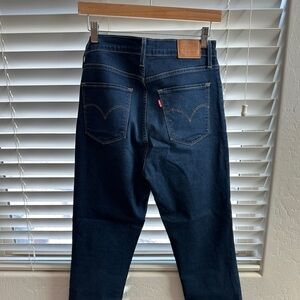 Levi's 724 high rise Dark Blue Straight Leg Jeans